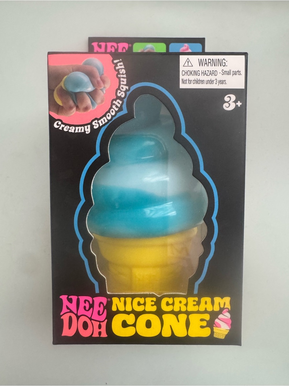 NEW Needoh Nice Cream Cone Squishy Toy - Blue | Super FAST Shipping!
